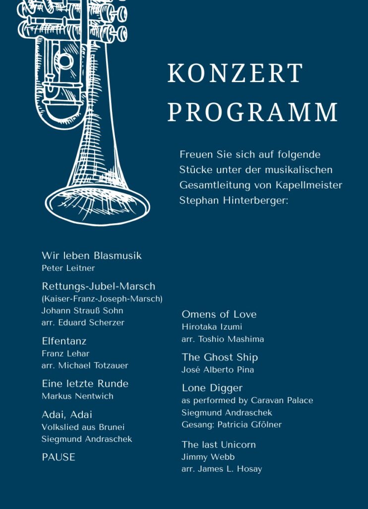 Frühjahrskonzert 2025 Programm